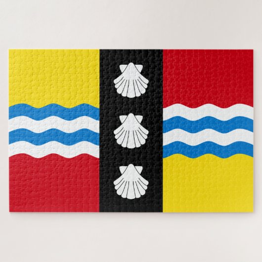 ベッドフォードシャー州旗(英国) ジグソーパズル (横)