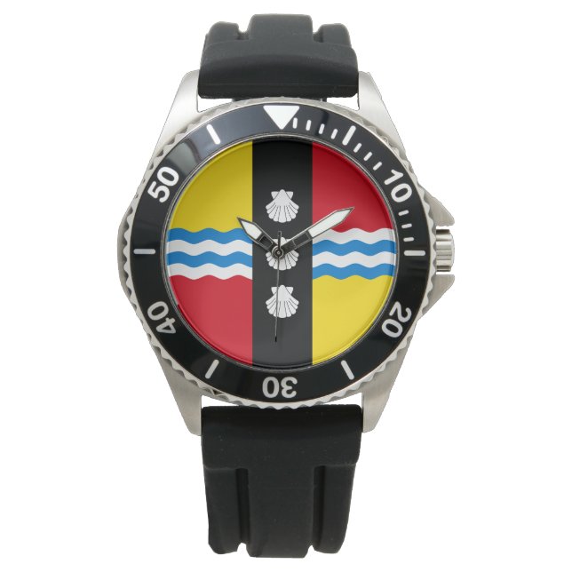 ベッドフォードシャー州旗（英国） 腕時計 (正面)