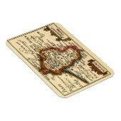 ベッドフォードシャー郡イングランド古古古古美術家の地図 マグネット (右側)