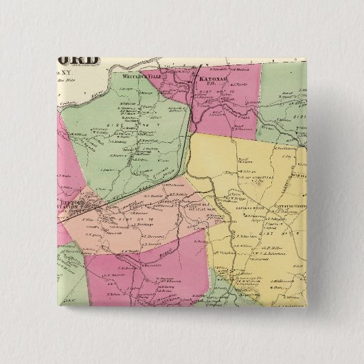 ベッドフォード、町 缶バッジ (正面)