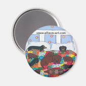 ベッドフルオブダックスシャント マグネット (正面/裏面)