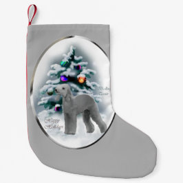 ベッドリントンテリアクリスマス スモールクリスマスストッキング