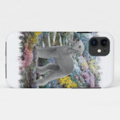 ベッドリントンテリアサマーガーデンアート Case-Mate iPhoneケース (裏面(横))
