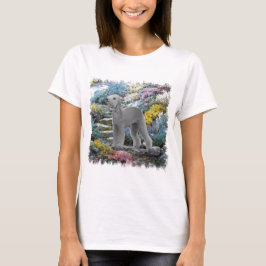 ベッドリントンテリアサマーガーデンアート Tシャツ