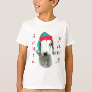 ベッドリントンテリアサンタポーズ Tシャツ