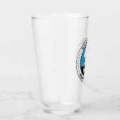 ベッドリントンテリアピーキングイラストレーションバッジ タンブラーグラス (右)