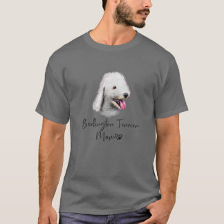 ベッドリントンテリアマムキュートパピー犬のオーナー Tシャツ