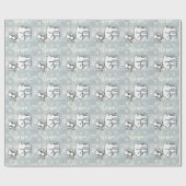 ベッドリントンテリアロージー ラッピングペーパー (フラット)