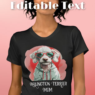 ベッドリントンテリアードッグマムサングラス Tシャツ