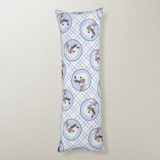 ベッドリントン絵を描テリアの砂色のドッグアート ボディピロー (裏面 (縦))