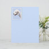 ベッドリントン絵画テリアの – オリジナルドッグアート (スタンド正面)