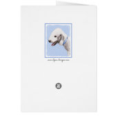 ベッドリントン絵画テリアの – オリジナルドッグアート (裏面)