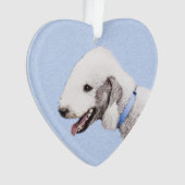 ベッドリントン絵画テリアの – オリジナルドッグアート オーナメント (正面)