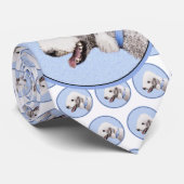 ベッドリントン絵画テリアの – オリジナルドッグアート ネクタイ (ロール)