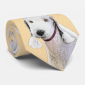 ベッドリントン絵画テリアの – オリジナルドッグアート ネクタイ (ロール)