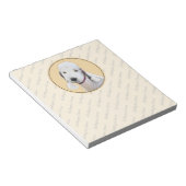 ベッドリントン絵画テリアの – オリジナルドッグアート ノートパッド (アングル)