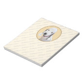 ベッドリントン絵画テリアの – オリジナルドッグアート ノートパッド (回転)