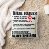 ベッドルームインおもしろいヌエンド乗りルール クッション (ブランケット)