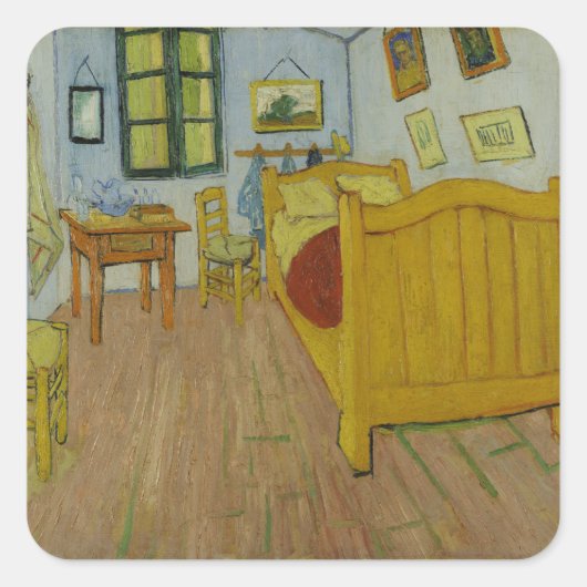 ベッドルームステッカー スクエアシール (正面)