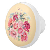 ベッドルームドロワーセラミックノブ – フローラ セラミックノブ (右)