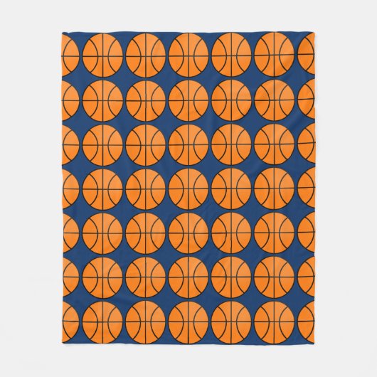 ベッドルームバスケットボールスポーツブランケットギフト フリースブランケット (正面)
