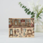 ベッドルームビクトリアン ポストカード (スタンド正面)