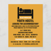 ベッドロゴホステルアコモデーション広告ズ チラシ (正面)