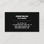 ベッドロゴホステルアコモデーション 名刺 (裏面)