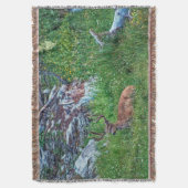 ベッド付きバック スローブランケット (正面縦)