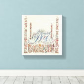 ベッド以上の キャンバスプリント (インサイチュ (ウッドフロア))