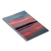 ベッド及び朝食B&Bの来客名簿、日没の漁師 ノートブック (右側)