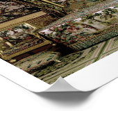 ベッド王室の、おそらく18世紀（写真） ポスター (角)