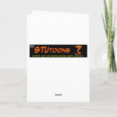 ベッド結婚したグリーティングカーおもしろいドの老夫婦 カード (裏面)