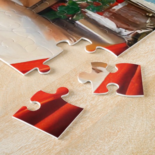 ベッド魅力的Nブレックファーストビクトリアンハウスクリスマス ジグソーパズル (側面)