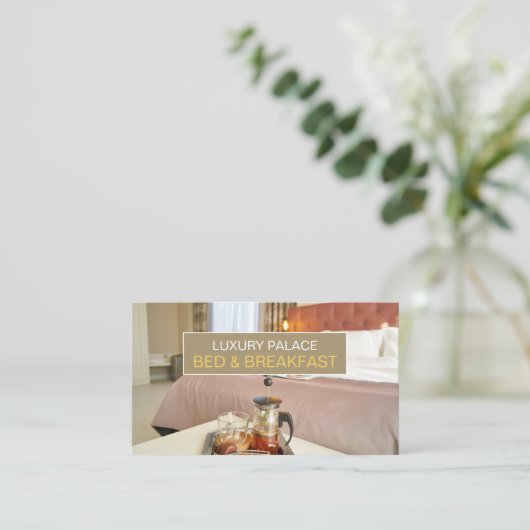 ベッド&エレガントブレックファーストアコモデーション 名刺 (スタンド正面)