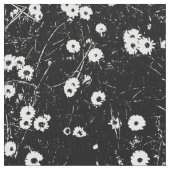 ベッド・オブ・デイジーHC – 白黒 ファブリック (クローズアップ)