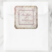 ベッド・オブ・バラ結婚式の引き出物・ステッカー スクエアシール (バッグ)