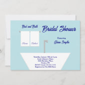 ベッド&バステーマブライダルシャワー招待 招待状 (正面)