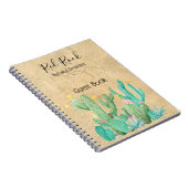 ベッド&ブレックファーストゲストブックカクタスサウスウェスト ノートブック (右側)