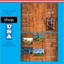 ベッド&ブレックファーストトリフォールドパンフレット素朴さくらんぼ