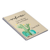 ベッド&ブレックファーストバケーションホームゲストブックサインイン ノートブック (右側)