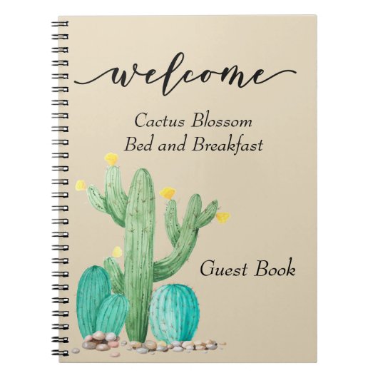 ベッド&ブレックファーストバケーションホームゲストブックサインイン ノートブック (正面)