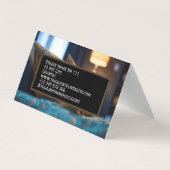 ベッド&ブレックファーストホステルブラウンフォトオールドスタイリッシュ 名刺 (裏面)