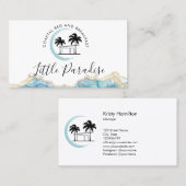 ベッド&ブレックファースト沿岸レンタルパームビーチハウス 名刺 (正面/裏面)