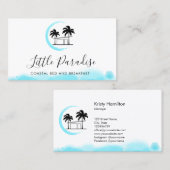 ベッド&ブレックファースト沿岸レンタルパームビーチハウス 名刺 (正面/裏面)