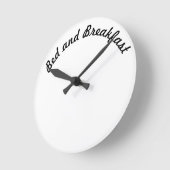 ベッド&ブレックファースト ラウンド壁時計 (傾斜)