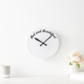 ベッド&ブレックファースト ラウンド壁時計 (ホーム)
