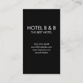 ベッド&ブレックファースト/リネンパターン 名刺 (裏面)