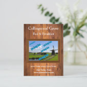 ベッド&ブレッ素朴クファースト🌿プロモーション ポストカード (スタンド正面)