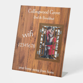 ベッド&ブレッ素朴クファースト🌿 Wifi情報 台座サイン